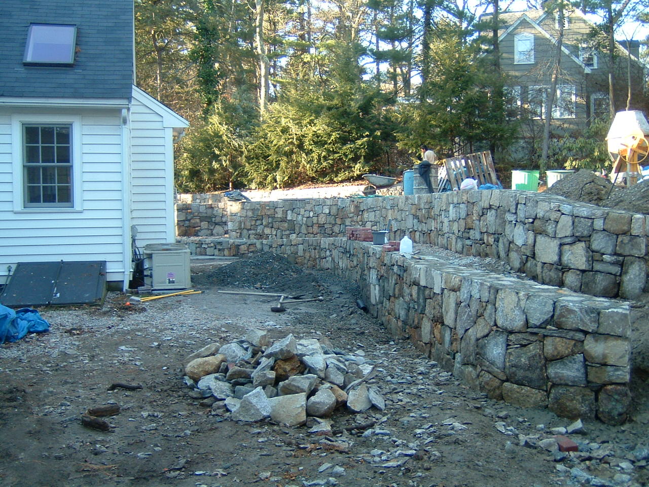 Backyard Built on a Slope - Terrascapes