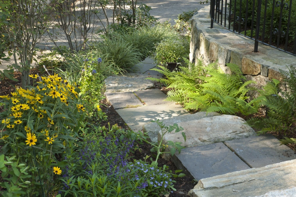 Front Yard Landscape on a Slope - Terrascapes